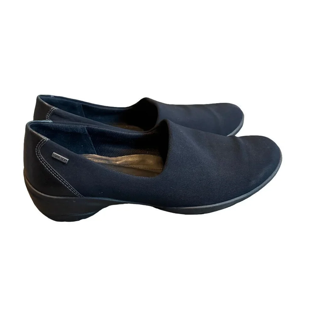 Ecco Rise Pull-On Comfort Shoes Gore Tex Stretch Casual Everyday Size 38 7.5